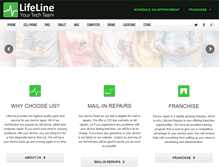 Tablet Screenshot of lifelinerepairs.com